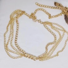 Layered Chain Belt - Gold - View 2