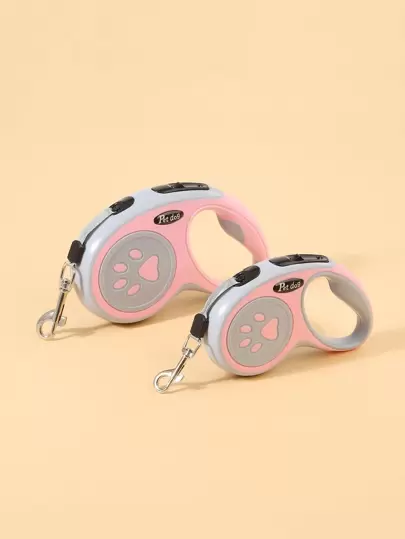 1pc Pet Automatic Retractable Traction Rope With Multiple Color Options, Random Style