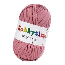 1 Máy Tính Có Độ Đàn Hồi Thấp Móc Đan Băng Vải Dày Vải Dải Sợi 100% Polyester Thủ Công - Màu tím hoa cà - Xem 1