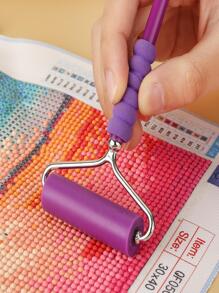 1入組塑膠DIY鑽石畫滾輪 - 紫色 - 查看 4