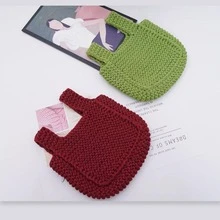 1 Máy Tính Có Độ Đàn Hồi Thấp Móc Đan Băng Vải Dày Vải Dải Sợi 100% Polyester Thủ Công - Màu tím hoa cà - Xem 7