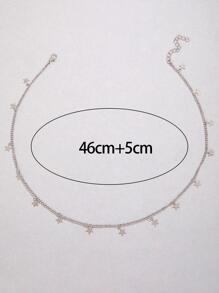 imoli 星形墜飾鏈條樣式項鍊 - 銀色 - 查看 7