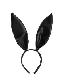 1pc Rabbit Ear Decor Party Headband - Black - View 1