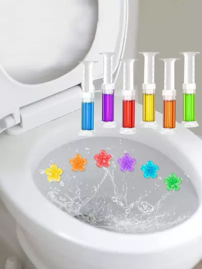 1 件厕所清洁花朵图案马桶凝胶、贴纸、墙贴花、乙烯基贴花用于家居装饰、春季装饰品让您的家焕然一新、拉玛装饰贴纸礼物生日毕业返校房间装饰学校用品