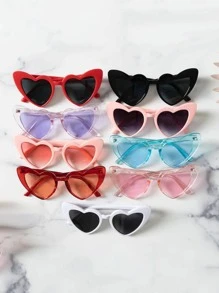 1 PC Thiết Kế Trái Tim Đảng Kính Đường Phố - màu đen - Xem 2