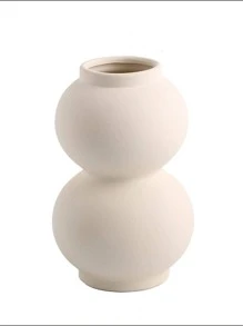 1pc Porcelain Flower Vase - Beige - View 1