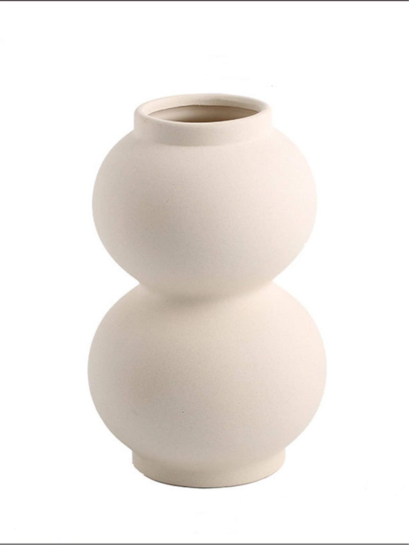 1pc Porcelain Flower Vase - Beige - View 1