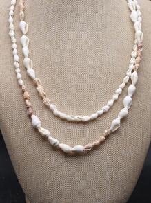 Collar con cuenta con diseño de concha