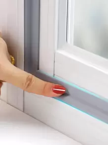 1PC 2M Grey Wearable Door Window Sealing Strips Pu Foam Self Adhesive Tape Waterproof Dustproof Sealing Tape Sound Insulation Tools - Grey - View 1