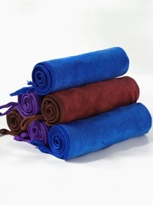 1 pieza Trapo de limpieza unicolor absorbente - Café integral - Ver 9