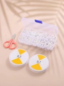 4boxes/set Faux Pearl DIY Jewelry Accessory - White - View 3