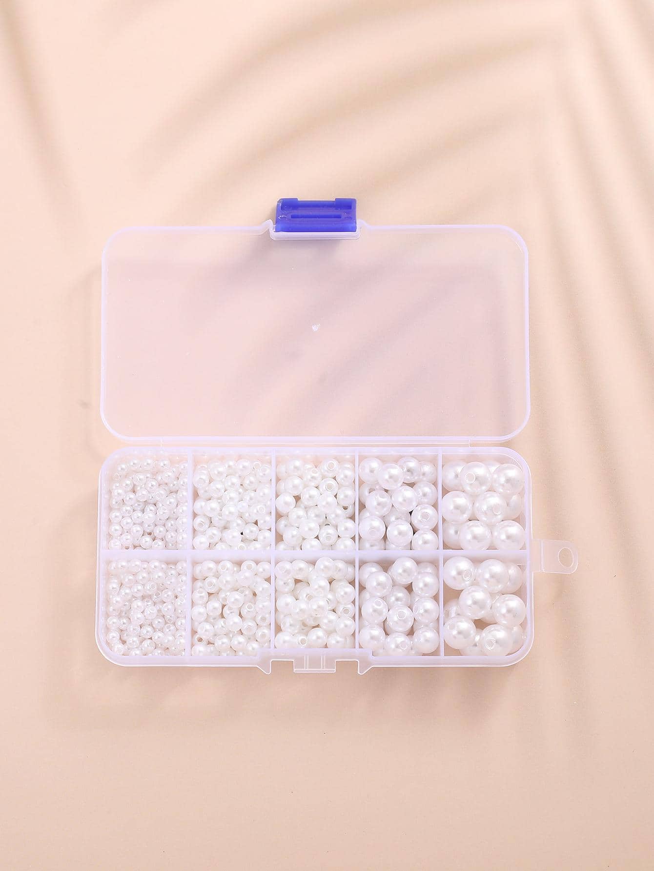 4boxes/set Faux Pearl DIY Jewelry Accessory - White - View 1