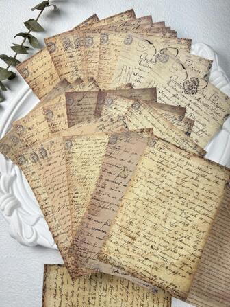 30st Slogan grafisch materiaalpapier, creatief multifunctioneel decoratief knutselpapier voor doe-het-zelf knutselen, handaccount