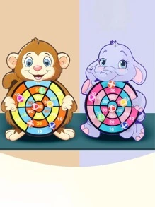 1套兒童大象樣式飛鏢盤粘粘球