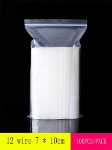 100 件透明食品密封袋装饰秋季装饰节日装饰房间装饰家居装饰秋季装饰卧室装饰 - 無色 - 查看 4