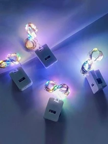 1pc Copper Decorative Light, Modernist Mixed Color Decoration Light For Home - Multicolor - View 7