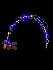 1pc Copper Decorative Light, Modernist Mixed Color Decoration Light For Home - Multicolor - View 2