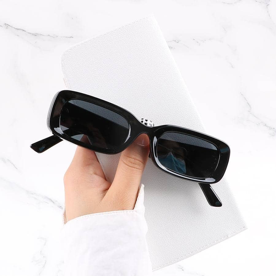 Kính thời trang gọng chữ nhật - màu đen - Xem 1