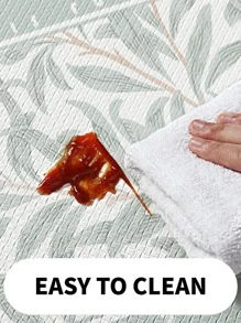 1 Họa Tiết Lá Thảm Nhà Bếp, Polyester Hiện Đại Chống Thấm Nước Chống Trơn Trượt Thảm Nhà Bếp Cho Nhà Bếp - Nhiều màu - Xem 3