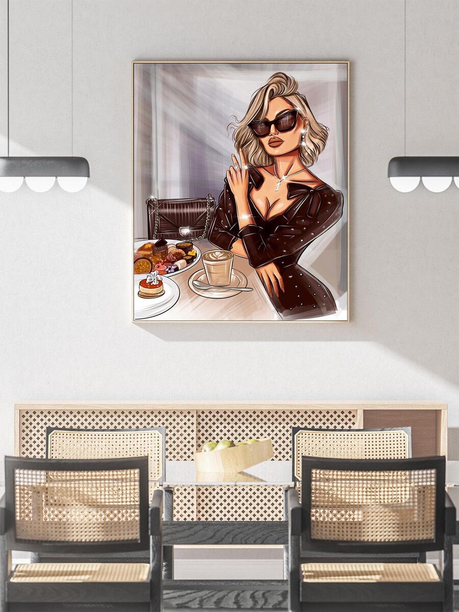 1PC Hình Đồ Họa Có Khung Tranh - Nhiều màu - Xem 1