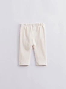 Toddler Girls Cartoon Graphic Leggings - Beige - View 2