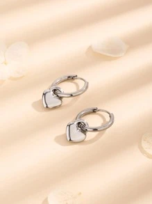 Hoa tai hình trái tim Valentine, Mẹ, Mẹ, Ngày của Mẹ, Quà tặng - Bạc - Xem 2