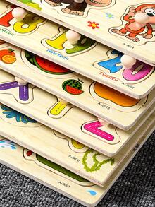 1套水果圖案木製早教玩具 - 彩色 - 查看 3