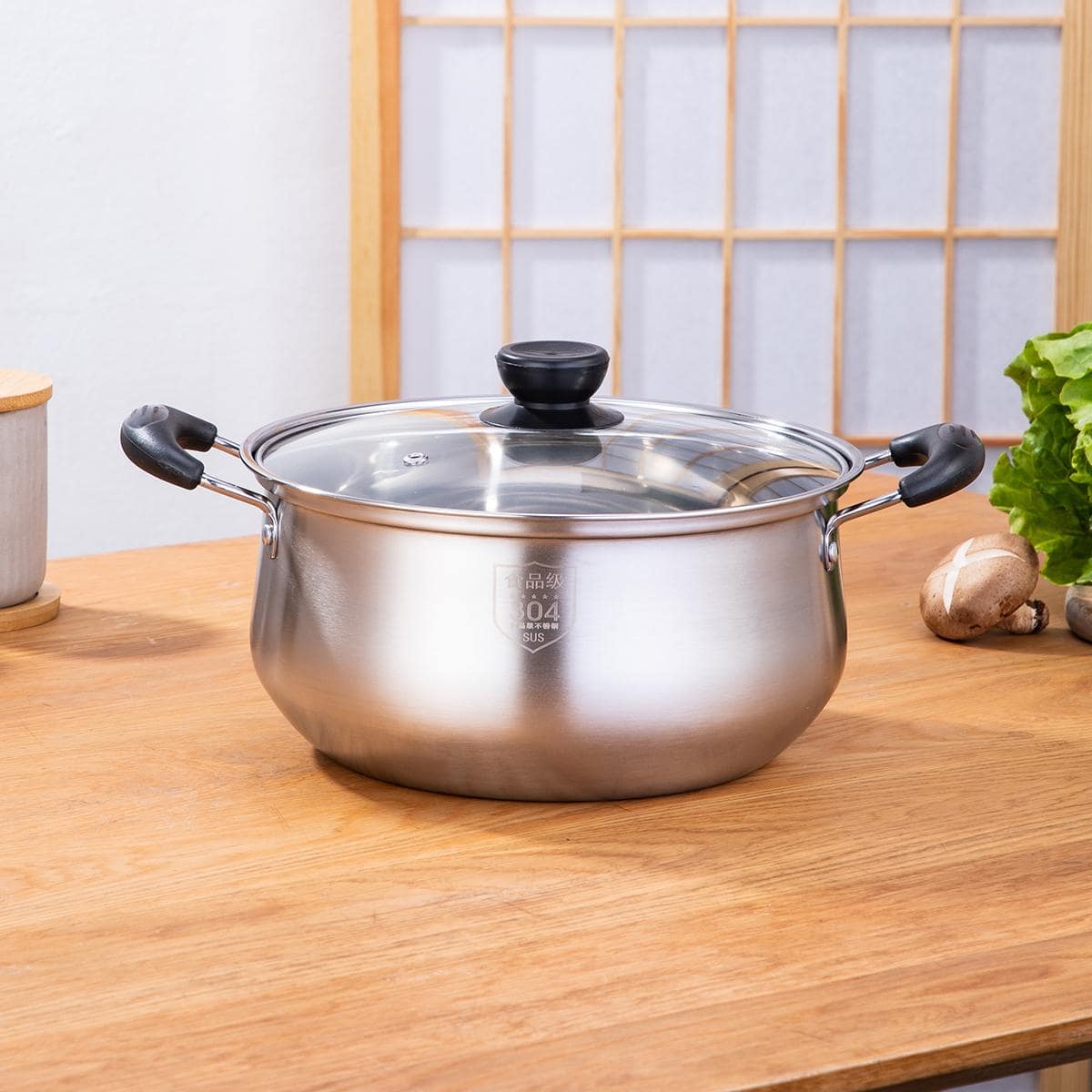 1pc Stainless Steel Pot - Multicolor - View 1