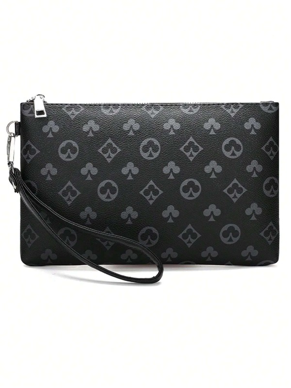 Washing Toiletry Bag Handbag For Sports Business, Fashion Pu Men Square Bag Male Clutch Purse Zipper Money Bag Holiday Essentials Fall Stuff Anti-Theft Portable Lightweight Scream Men Bag Men Zipper Bag Thanksgiving Winter Wash Bag Christmas Gifts Hip Bag Valentine Day Purses Vintage Black Bag Travel Essentials Stickers Valentine Gifts Vintage School The Sporty Life Men Wallet Bags Gift Bag Pack Spring Vintage Bags Phone Bag