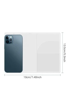 旅行護照袖護照夾護照夾身份套中性銀行卡護照透明護照封面 - 無色 - 查看 6