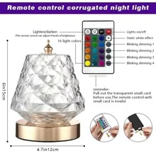 Water Wave Dynamic Projection Lamp Bedroom High Definition Starry Night Light With Romantic Rotating Rose Atmosphere Table Lamp For Kids (usb Powered, Battery Not Included) - Multicolor - View 5