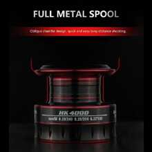 1pc Metal Fishing Line Reel - Red - View 4