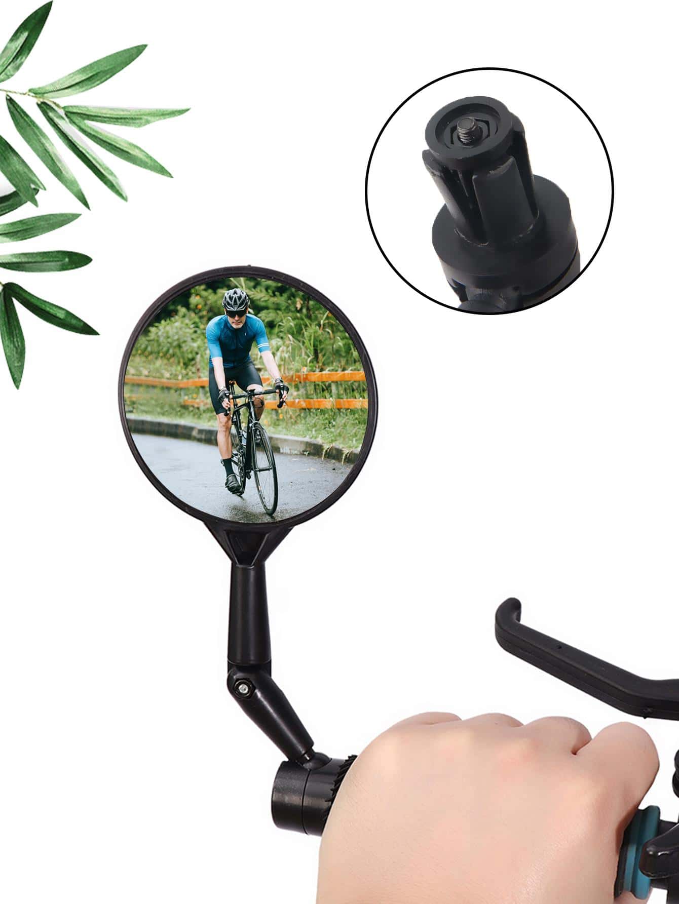 1 pieza Espejo bicicleta - Negro - Ver 1