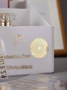 1 pieza con patrón mixto clasificado multipropósito decorativo Pegatina para DIY cuenta de mano Decoración - Dorado - Ver 5