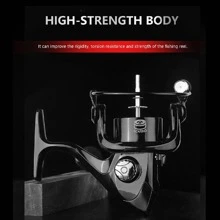 1入金屬漁線收捲器 - 黑色 - 查看 4