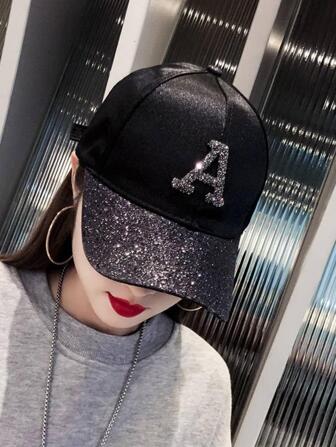 水鑽字母裝飾棒球帽