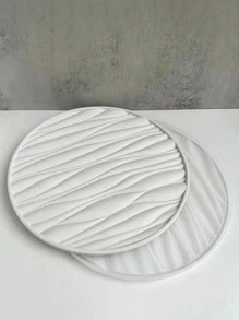 1 khuôn silicon hình tròn đựng đồ dạng sóng - trắng - Xem 3