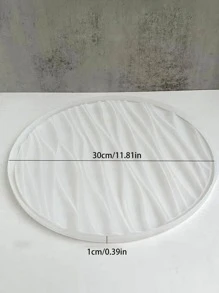 1 khuôn silicon hình tròn đựng đồ dạng sóng - trắng - Xem 4