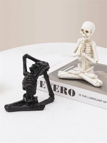 1pc Skeleton Design Decoration Craft - Beige - View 5