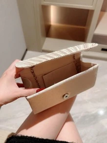 Lightweight, Business Casual Rhinestone Decor Bucket Bag Mini Drawstring Design, Clear Bag Faux Pearl Bag Evening Bag, Dinner Bag Glamorous, Elegant, Exquisite, Quiet Luxury Rhinestone For Party Girl, Woman, Bride Perfect For Party, Dinner/Banquet Christmas Party Dress, Perfectly Matching With Bridal Party, Party Bags,Perfect For Party Wedding Prom Dinner/Banquet Matching With Holiday Party Dress Evening Dress & Sequin Dress