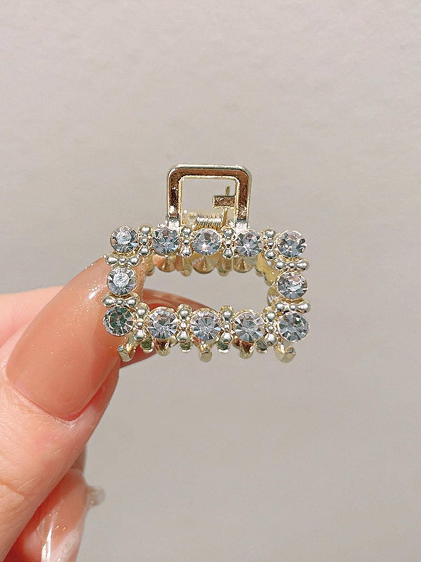 Kẹp tóc trang trí đính đá Rhinestone cho trang phục thường ngày đi chơi dự tiệc - Vàng - Xem 1