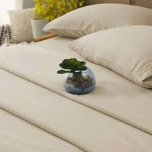 DEITAS Bed Sheet Set Super Soft Microfiber 1800 Thread Count Luxury Egyptian Sheets 18-Inch Deep Pocket Wrinkle -4 Piece - Beige - View 6