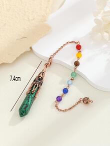 Con Lắc Pha Lê Vòng Cổ Thạch Anh Tím Tự Nhiên Lapis Lazuli Obsidian Con Lắc Pha Lê Trắng Cho Bói Toán - Con công - Xem 3