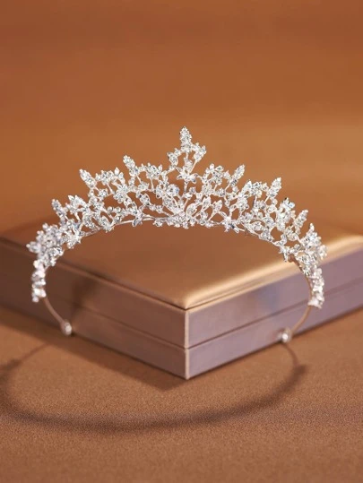 Diadema nupcial con decoración de strass, tiaras para fiestas, accesorios para el cabello, tocado nupcial, accesorios para el Día de San Valentín, accesorios para el cabello de boda