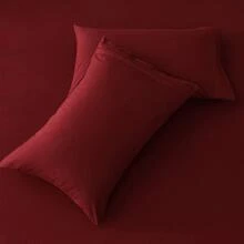 DEITAS Bed Sheet Set Super Soft Microfiber 1800 Thread Count Luxury Egyptian Sheets 18-Inch Deep Pocket Wrinkle -4 Piece - Burgundy - View 3
