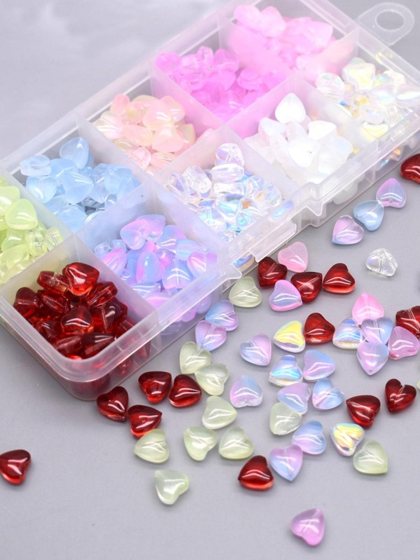 8mm 60pcs/bag Mix Color Star Glass Beads Without Box For Jewelry Making