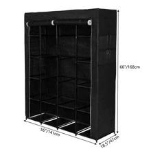 14 Shelves Portable Closet Organizer Storage Wardrobe Closet with Non-Woven Fabric