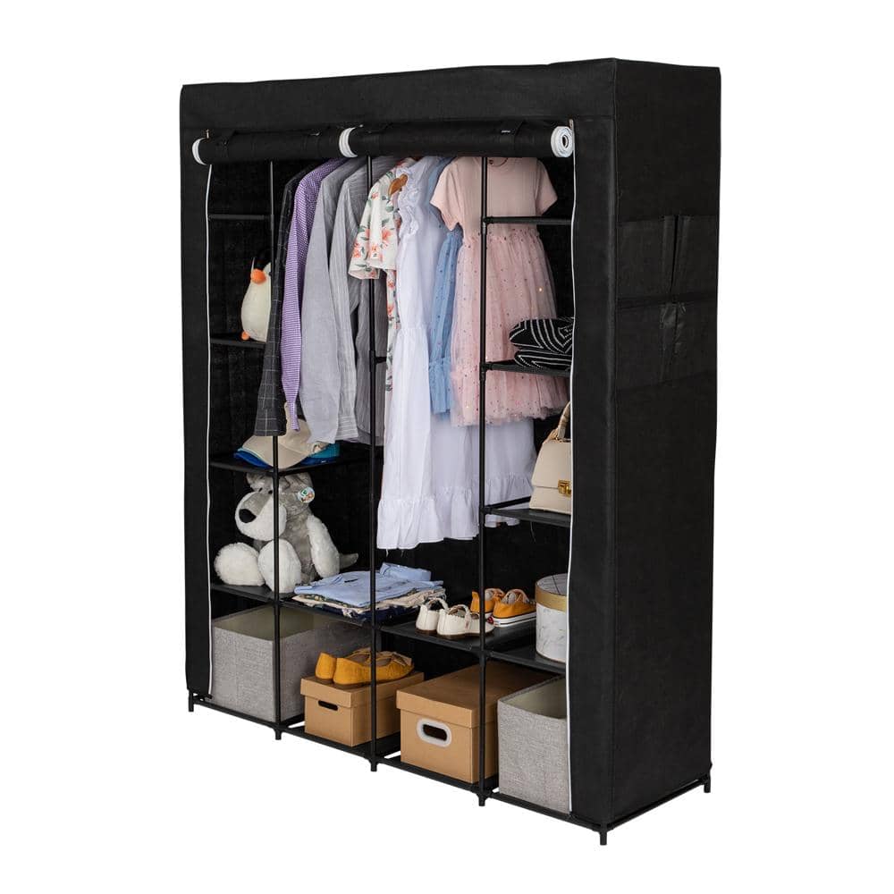 新版 14 Shelves Closet Wardrobe Storage Organizer Closet Portable テープ・マスキングテープ