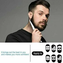 Beard Straightener Comb Quick Heated Brush Styler For Mens Pro Hair Electric - White - View 5