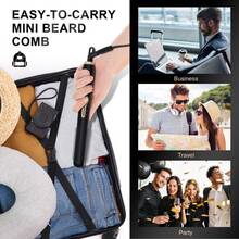 Beard Straightener for Men Electric Hair/Beard 3 In 1 Multifunctional - Black - View 2